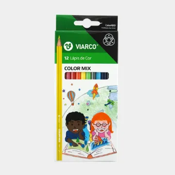 Mostrar detalhes para 12 Lápis de Cor Colormix Viarco Imagem de 12 Lápis de Cor Colormix Viarco